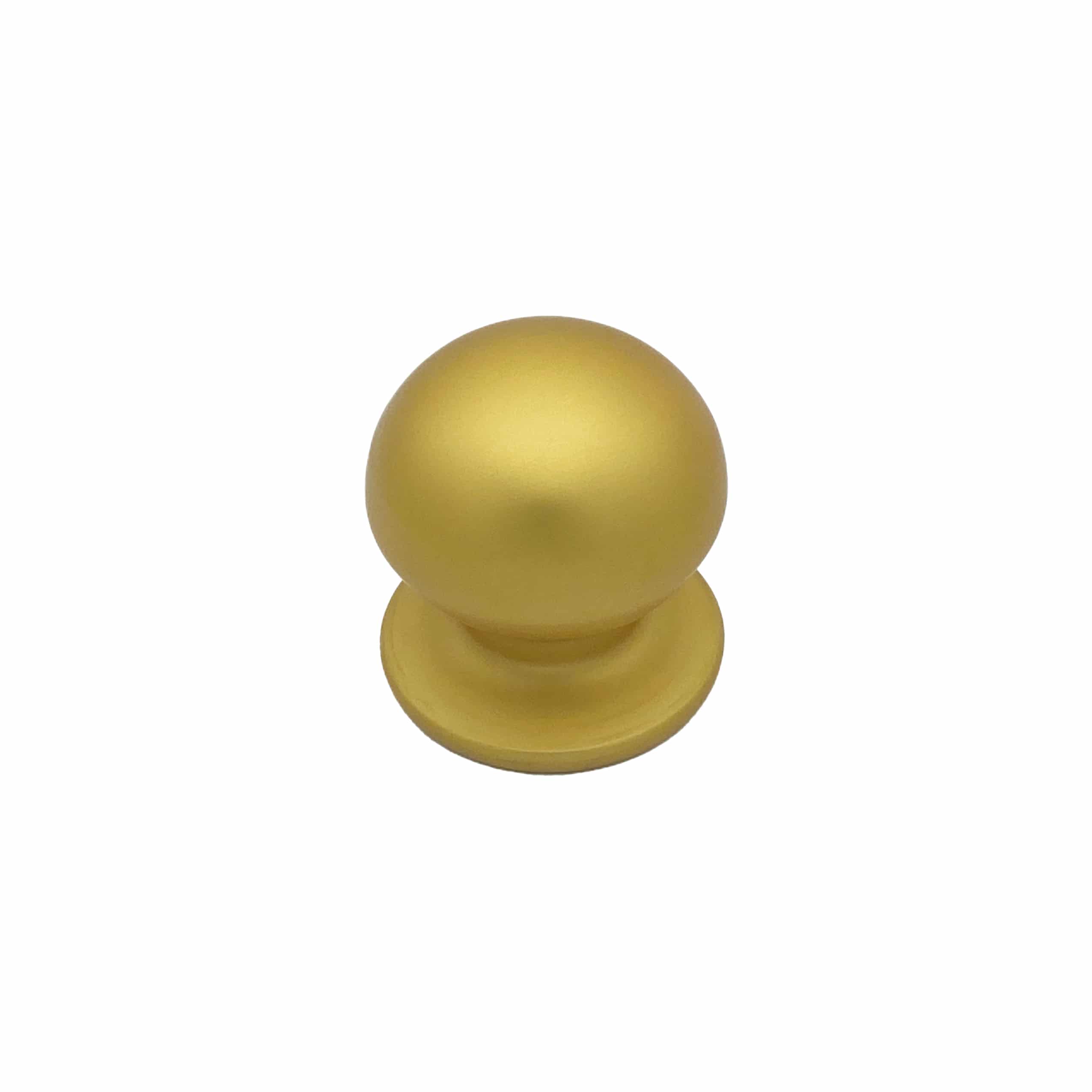 Bouton tirant de porte fixe Ø70 mm en aluminium Or satiné - breveté - Jaune / doré