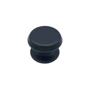 Bouton tirant de porte fixe Ø80 mm en aluminium Noir – breveté – lot de 6 Bouton