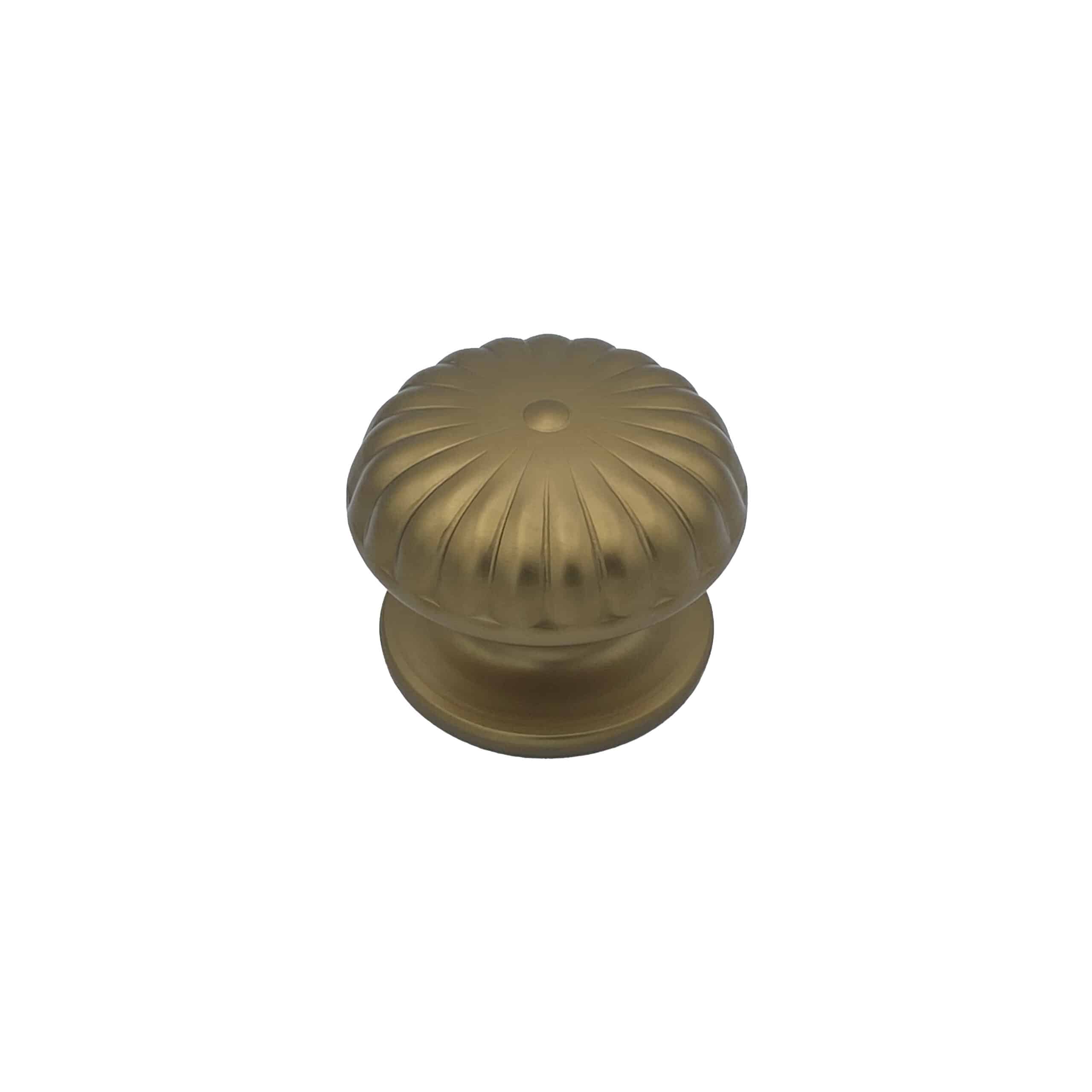 Bouton tirant de porte fixe Ø80 mm en aluminium Bronze satiné - breveté - Orange / cuivré