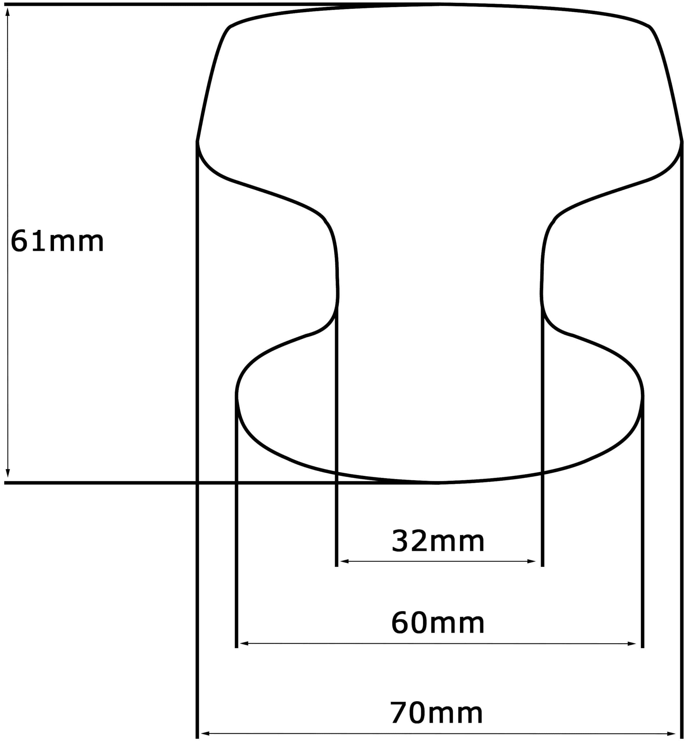 Bouton tirant de porte fixe Ø70 mm en aluminium Gris argent - breveté - lot de 6 Bouton - Gris / argent – Image 5