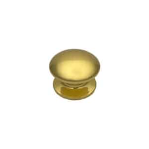 Bouton tirant de porte fixe Ø80 mm en aluminium Or poli – breveté – Jaune / doré