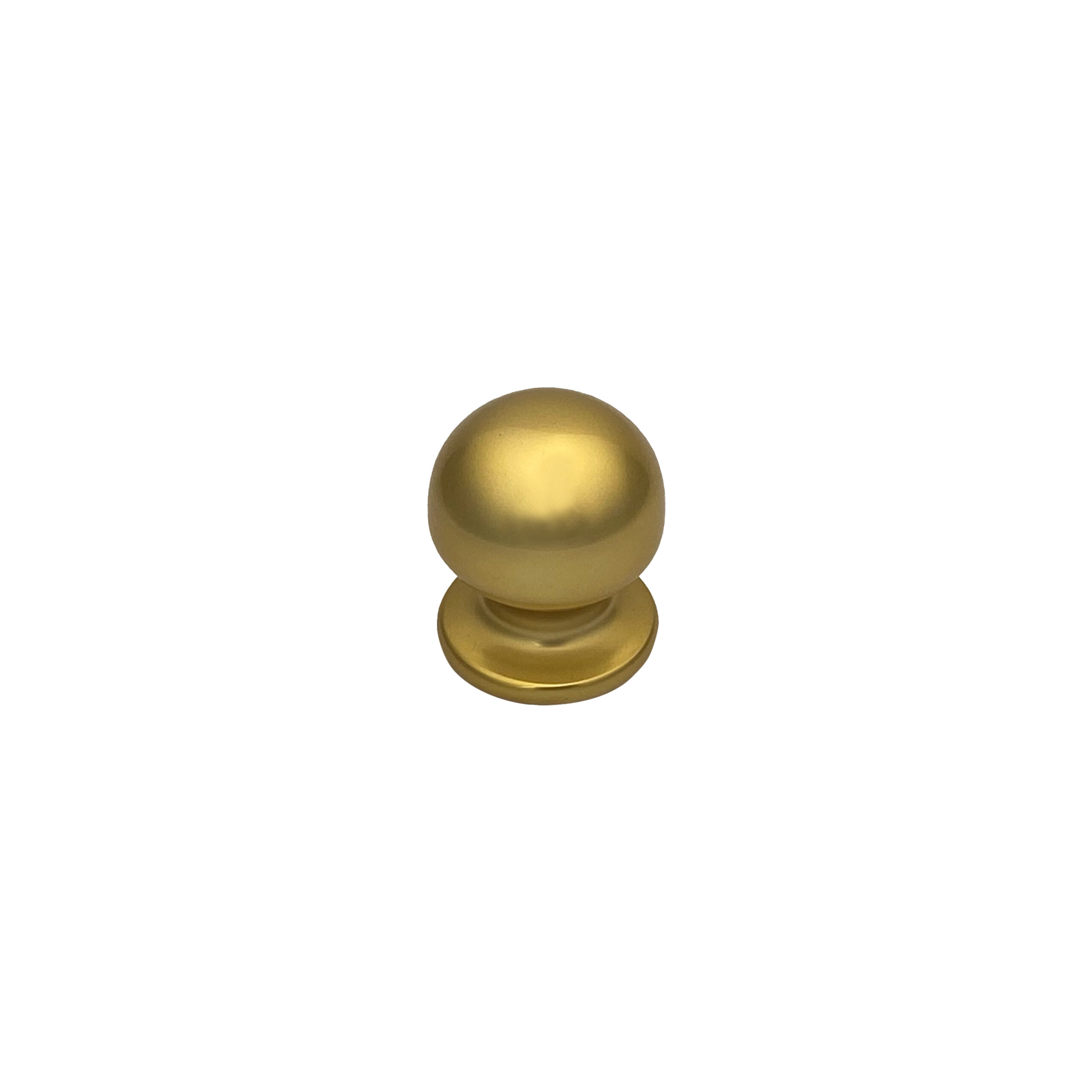 Bouton tirant de porte fixe Ø50 mm en aluminium Or poli - breveté - Jaune / doré