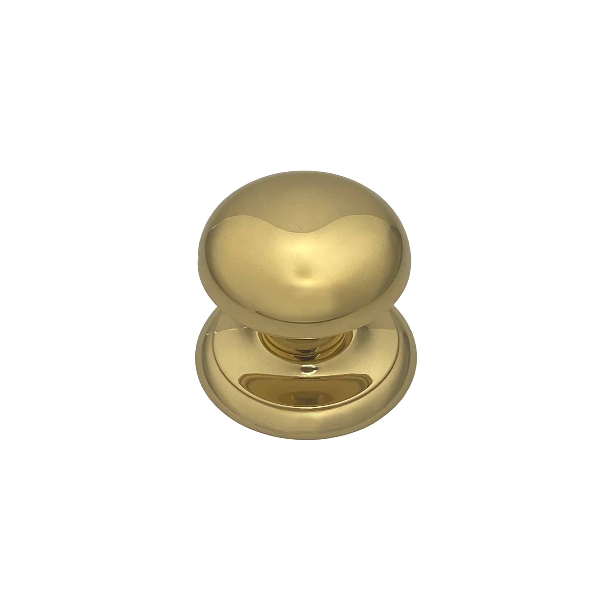 Bouton fixe de tirage de porte en Laiton Ø70 mm Laiton poli- lot de 6 Bouton - Jaune / doré
