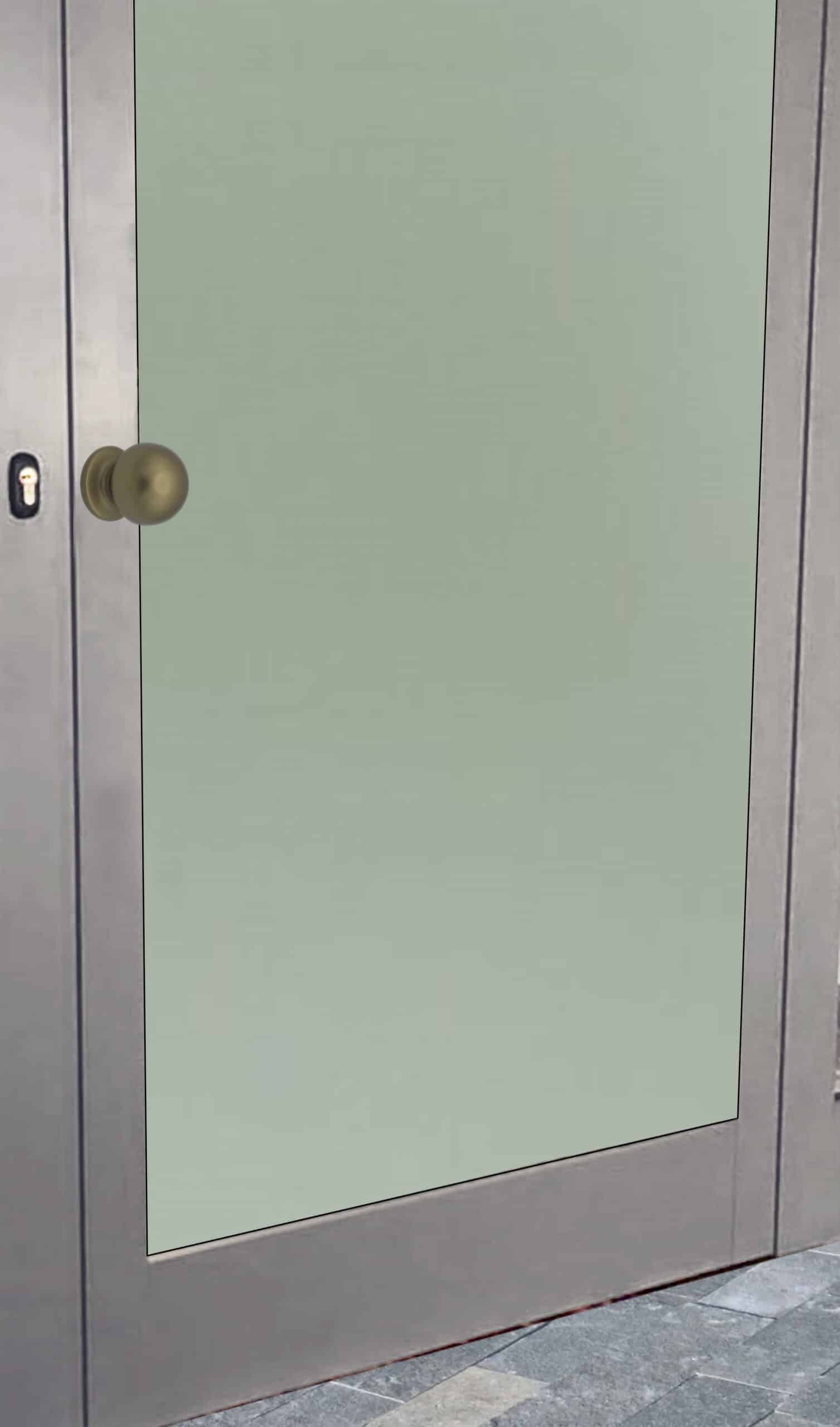Bouton tirant de porte fixe Ø50 mm en aluminium Bronze satiné - breveté - Orange / cuivré – Image 4