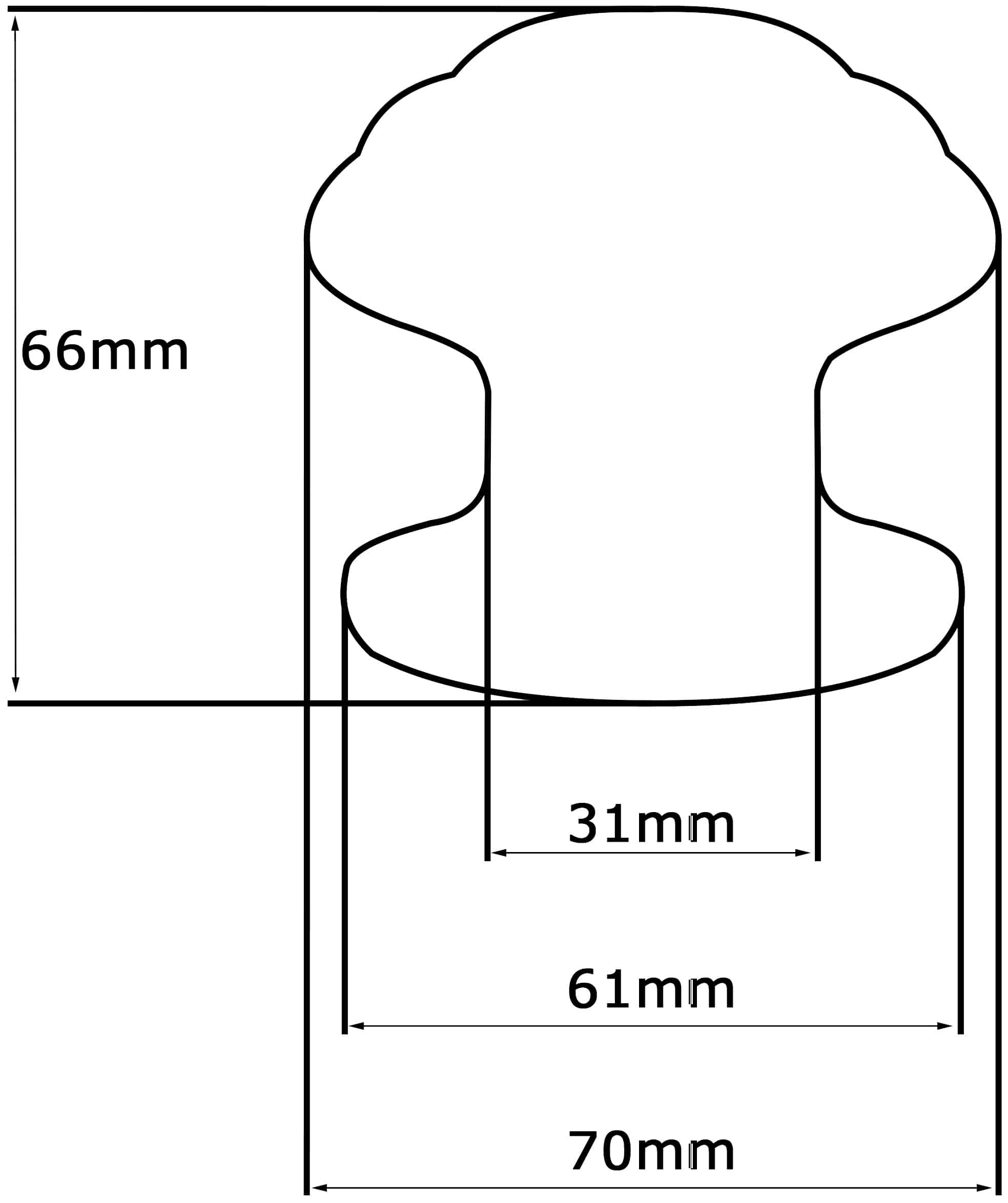 Bouton tirant de porte fixe Ø70 mm en aluminium Noir - breveté - lot de 6 Bouton - Jaune / doré - immagine 5