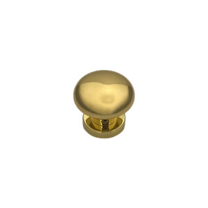 Bouton de porte tournant en laiton Ø60 mm avec carré d&rsquo;expansion 7 ou 8 mm – lot de 6 Bouton – Jaune / doré