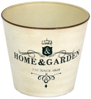 Pot en plastique rond, D 16 cm - Blanc