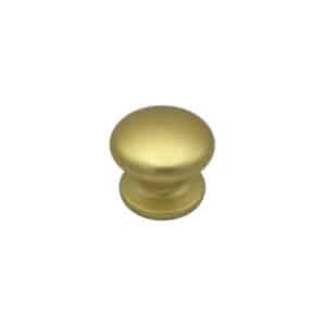 Bouton tirant de porte fixe Ø70 mm en aluminium Or satiné – breveté – lot de 6 Bouton – Jaune / doré
