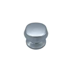 Bouton tirant de porte fixe Ø70 mm en aluminium Argent poli – breveté – lot de 6 Bouton – Gris / argent
