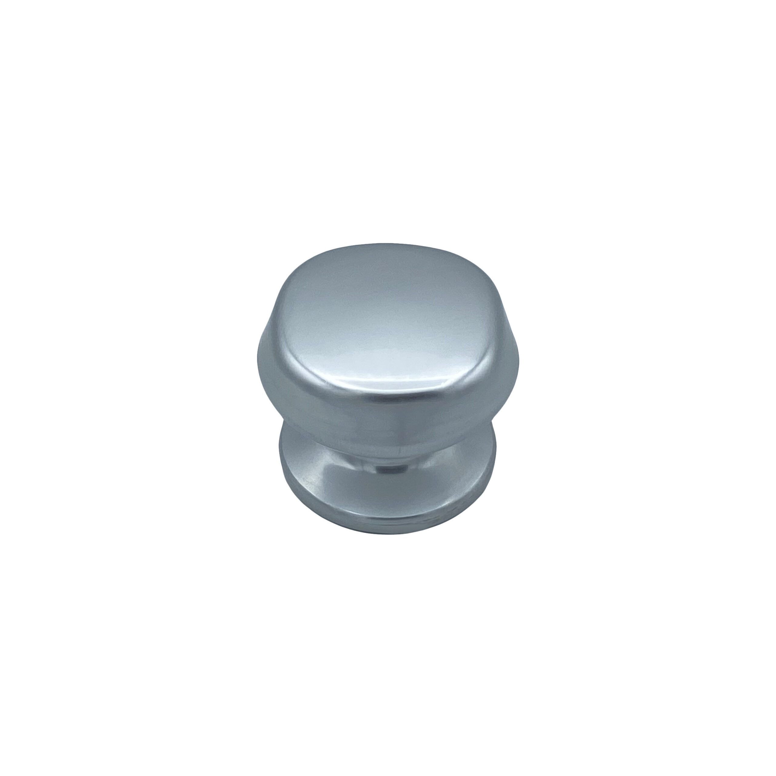 Bouton tirant de porte fixe Ø70 mm en aluminium Argent poli - breveté - lot de 6 Bouton - Gris / argent