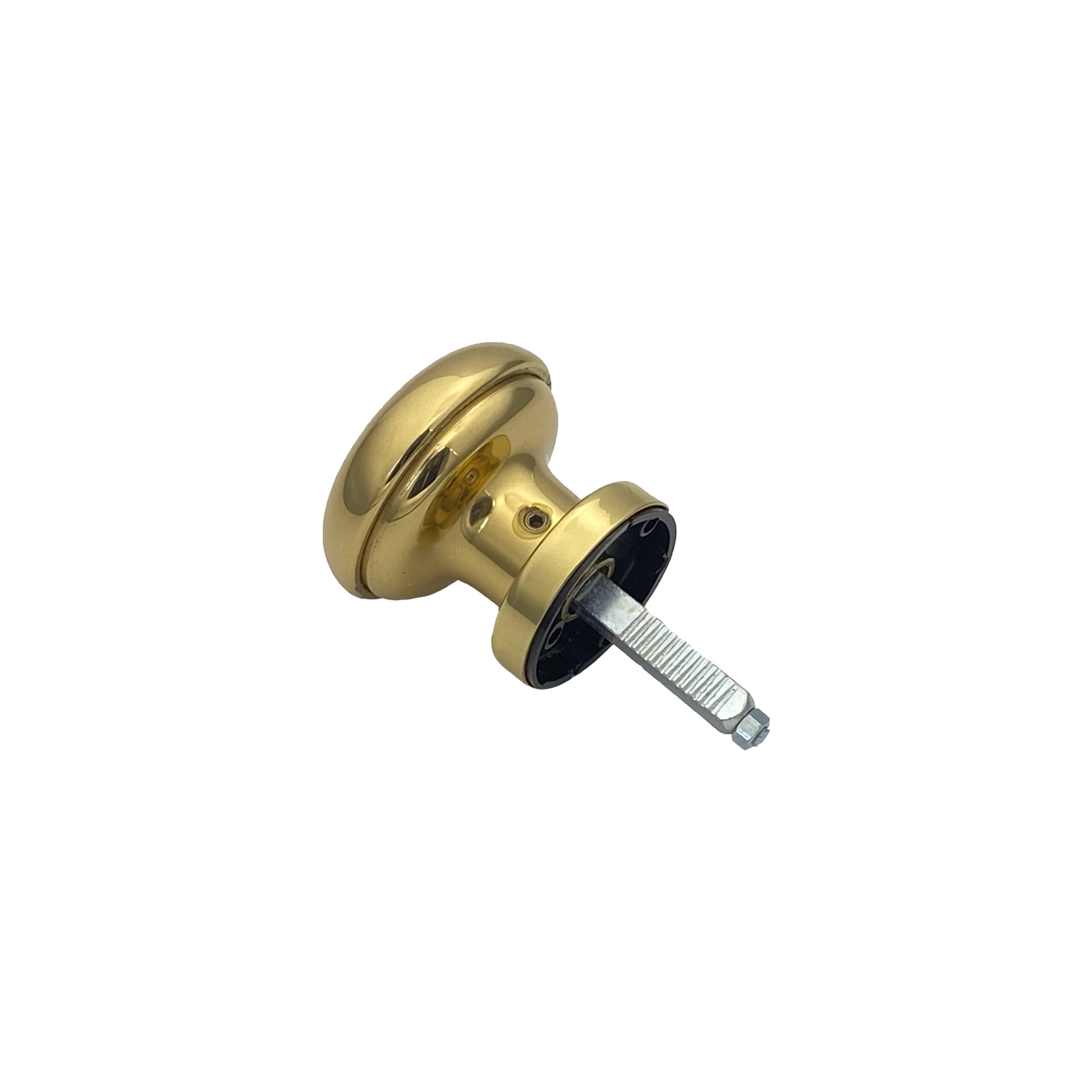 Bouton de porte tournant en laiton Ø60 mm avec carré d'expansion 7 ou 8 mm - lot de 6 Bouton - Jaune / doré - immagine 2