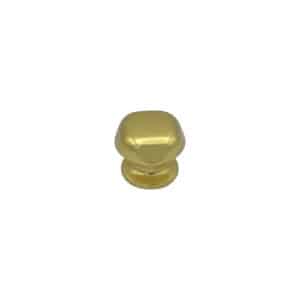 Bouton tirant de porte fixe Ø60 mm en aluminium Or poli – breveté – lot de 6 Bouton – Jaune / doré