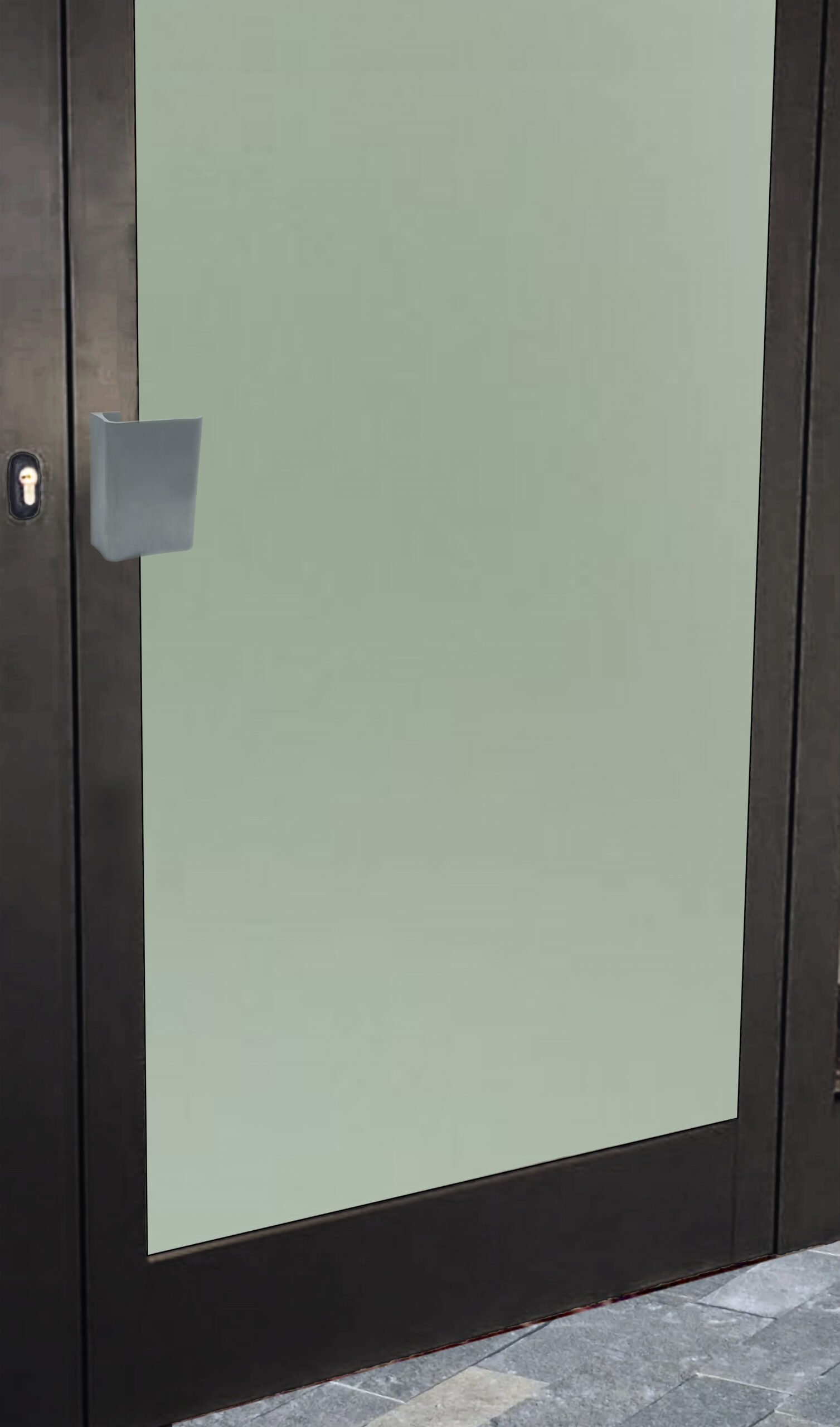 Poignée de tirage en aluminium pour portes H 150mm anodisé Argent satiné- lot de 6 Bouton - Gris / argent – Image 4