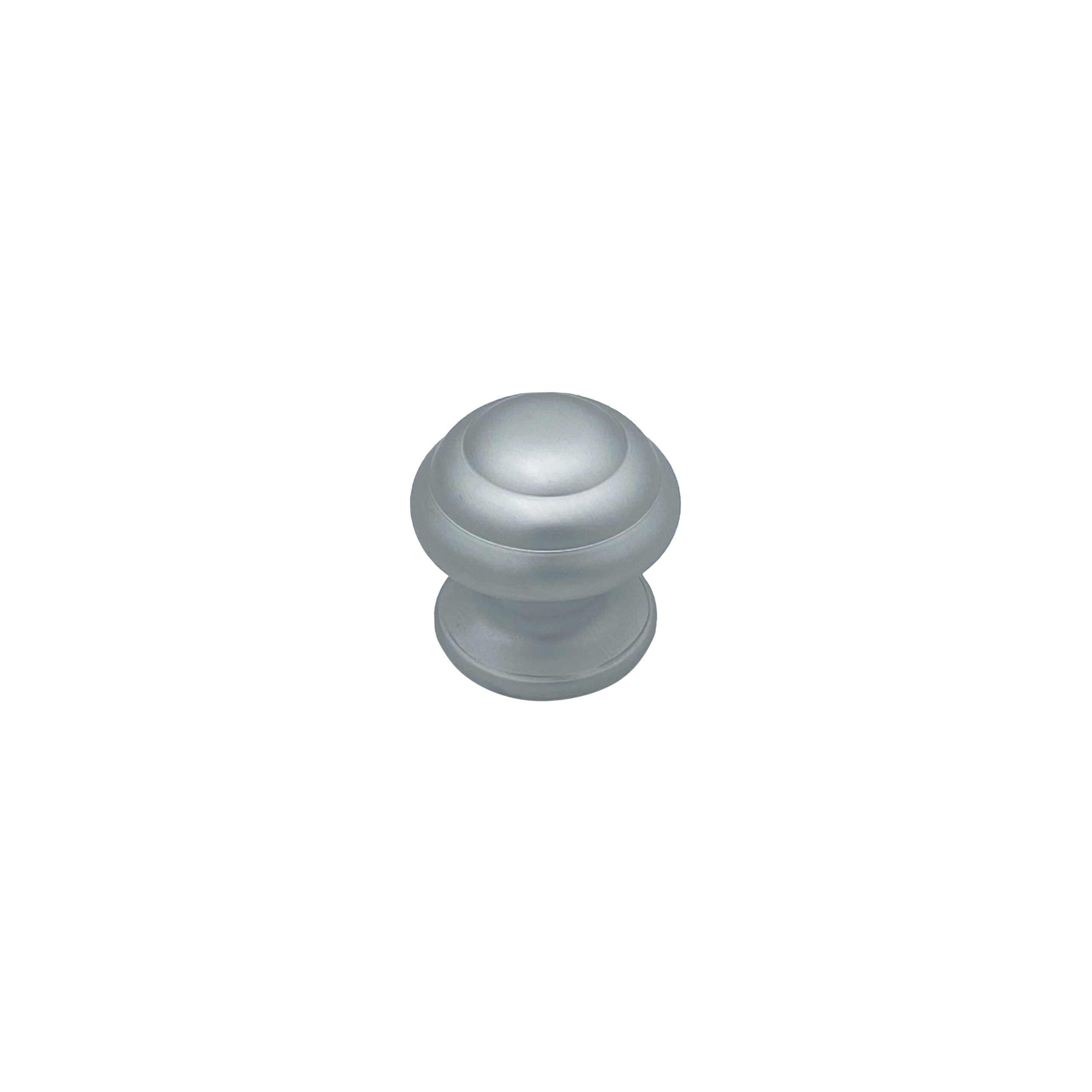 Bouton tirant de porte fixe Ø60 mm en aluminium Gris argent - breveté - Gris / argent