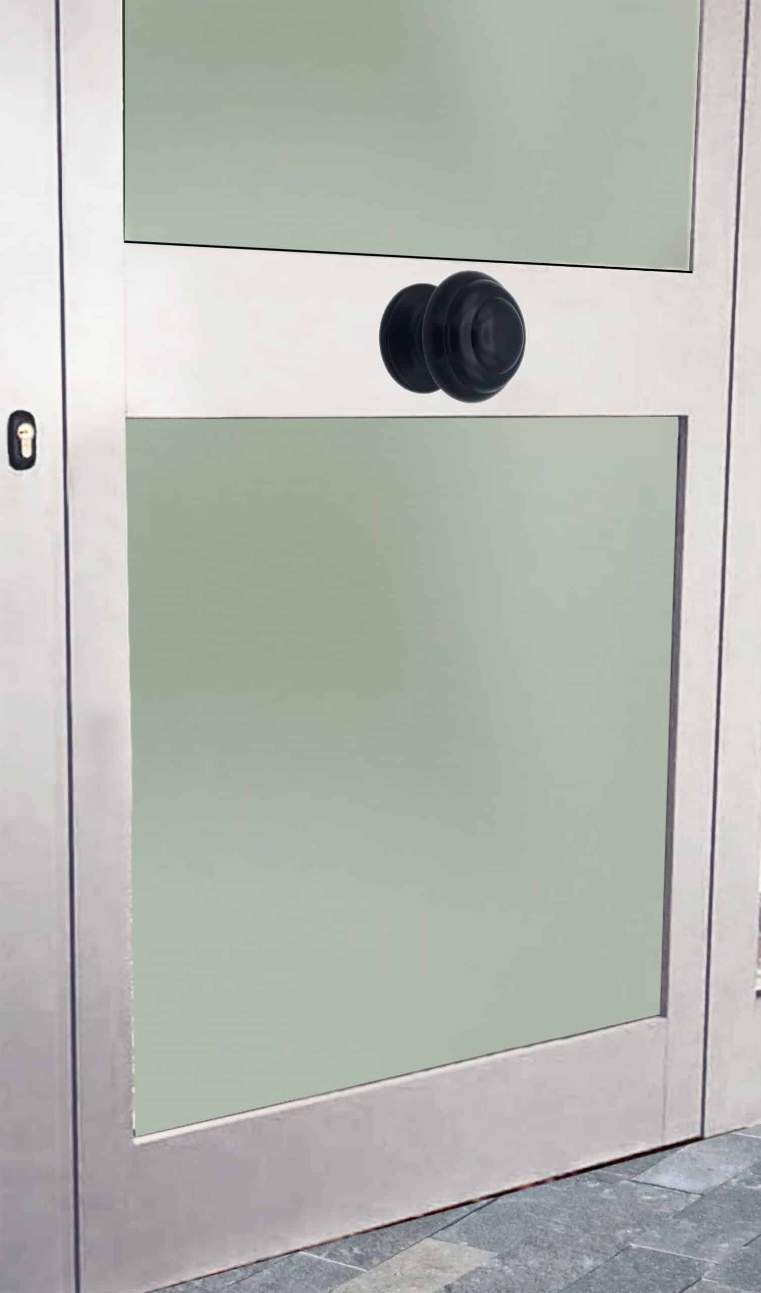 Bouton tirant de porte fixe Ø70 mm en aluminium Noir - breveté - lot de 6 Bouton - Jaune / doré - immagine 4