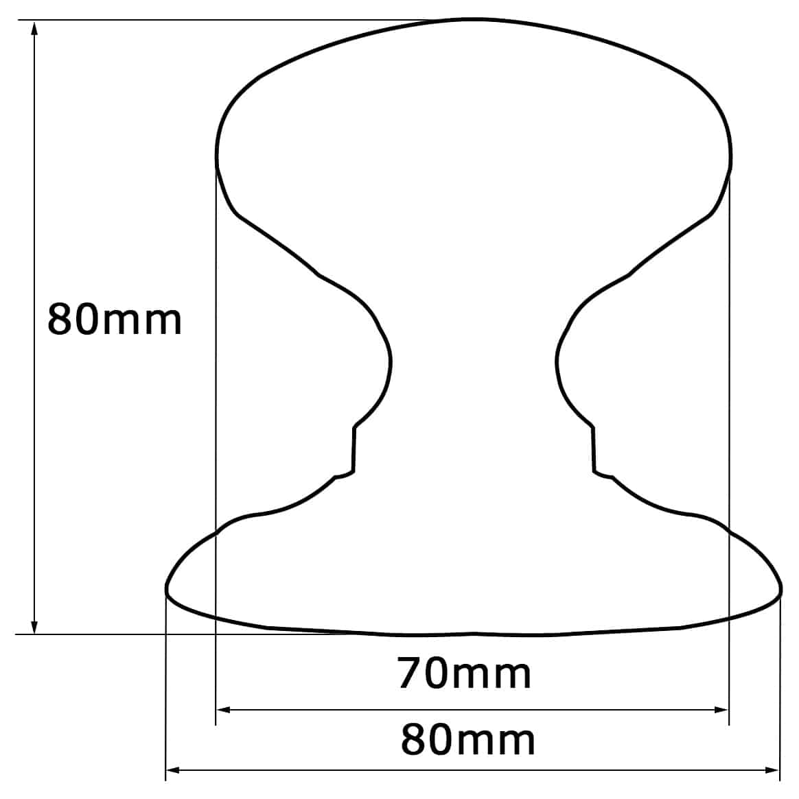 Bouton fixe de tirage de porte en Laiton Ø70 mm Laiton PVD Haute resistance - Jaune / doré – Image 5