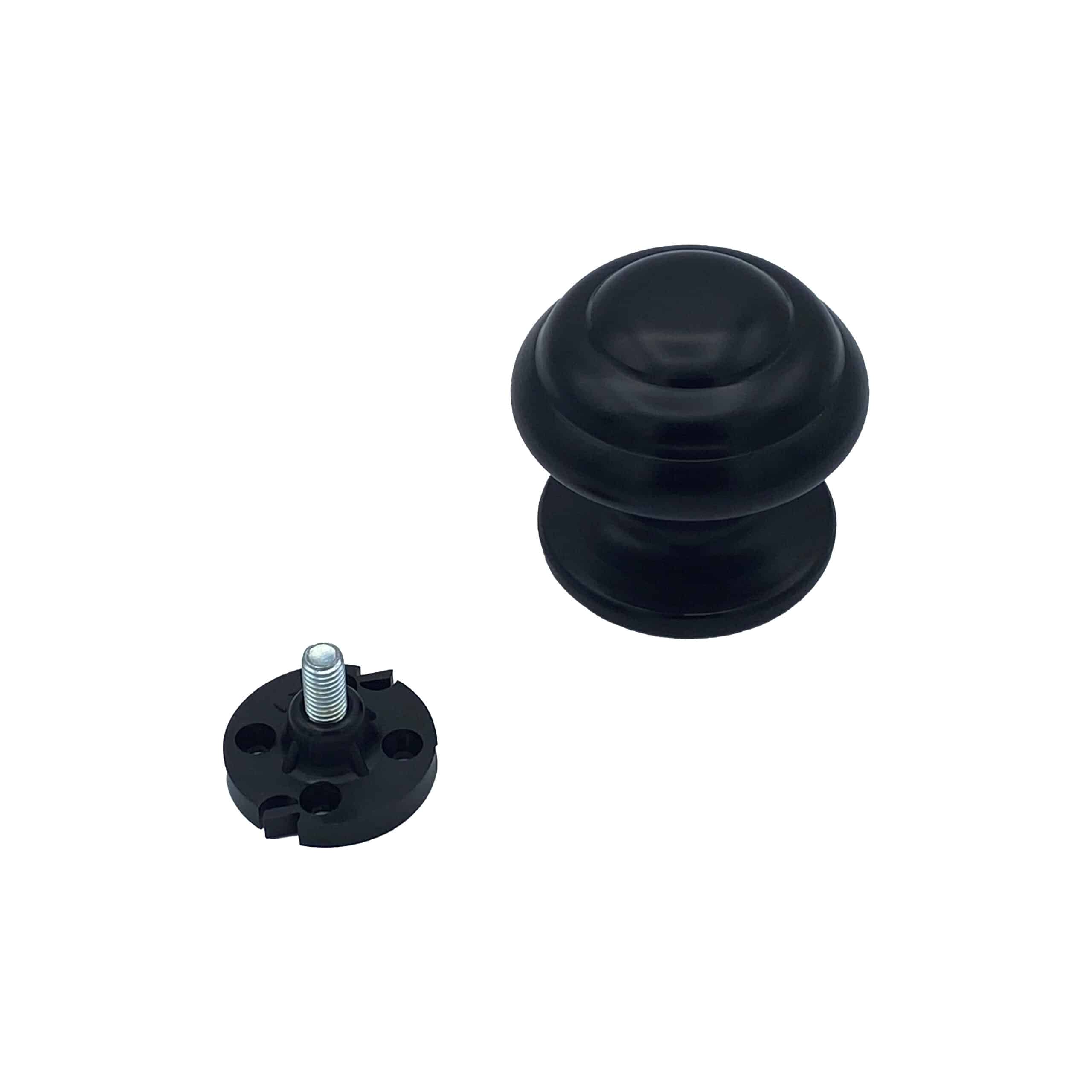 Bouton tirant de porte fixe Ø70 mm en aluminium Noir - breveté - lot de 6 Bouton - Jaune / doré - immagine 2