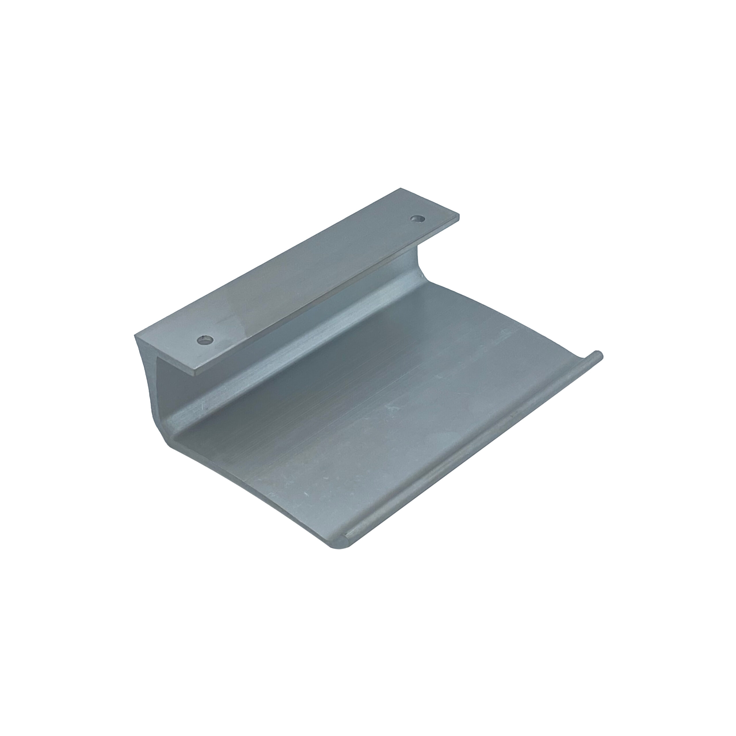 Poignée de tirage en aluminium pour portes H 150mm anodisé Argent satiné- lot de 6 Bouton - Gris / argent – Image 3