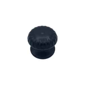 Bouton tirant de porte fixe Ø70 mm en aluminium Noir – breveté