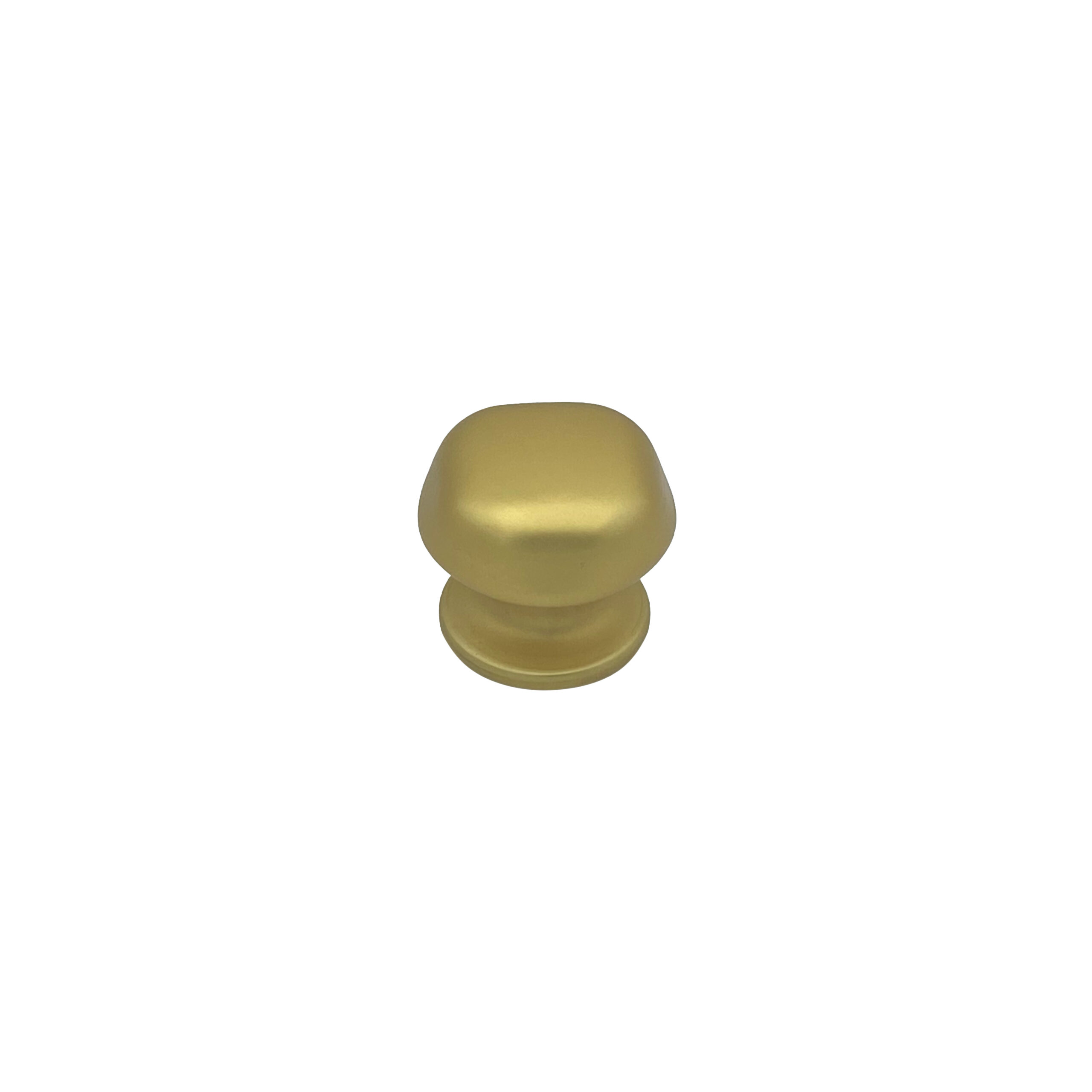 Bouton tirant de porte fixe Ø60 mm en aluminium Or satiné - breveté - lot de 6 Bouton - Jaune / doré