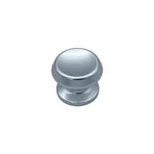 Bouton tirant de porte fixe Ø70 mm en aluminium Argent poli – breveté – Gris / argent