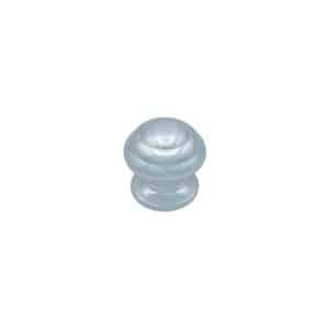 Bouton tirant de porte fixe Ø60 mm en aluminium Argent poli – breveté – Gris / argent
