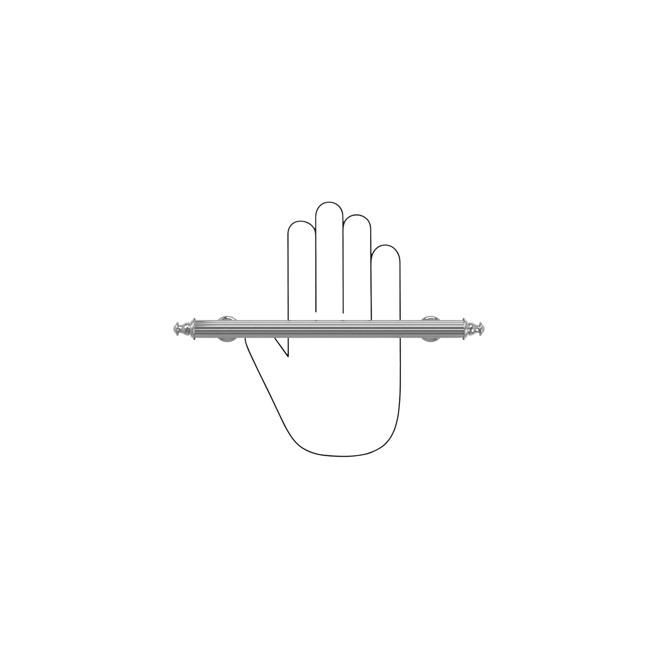 Poignée pour meubles en zamac Entraxe 160mm Polish chrome - Gris / argent, Zamak – Image 4