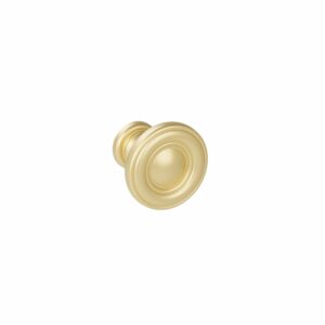 Bouton pour meuble en zamac Diamètre 25mm Fintion Galver – Jaune / doré, Zamak