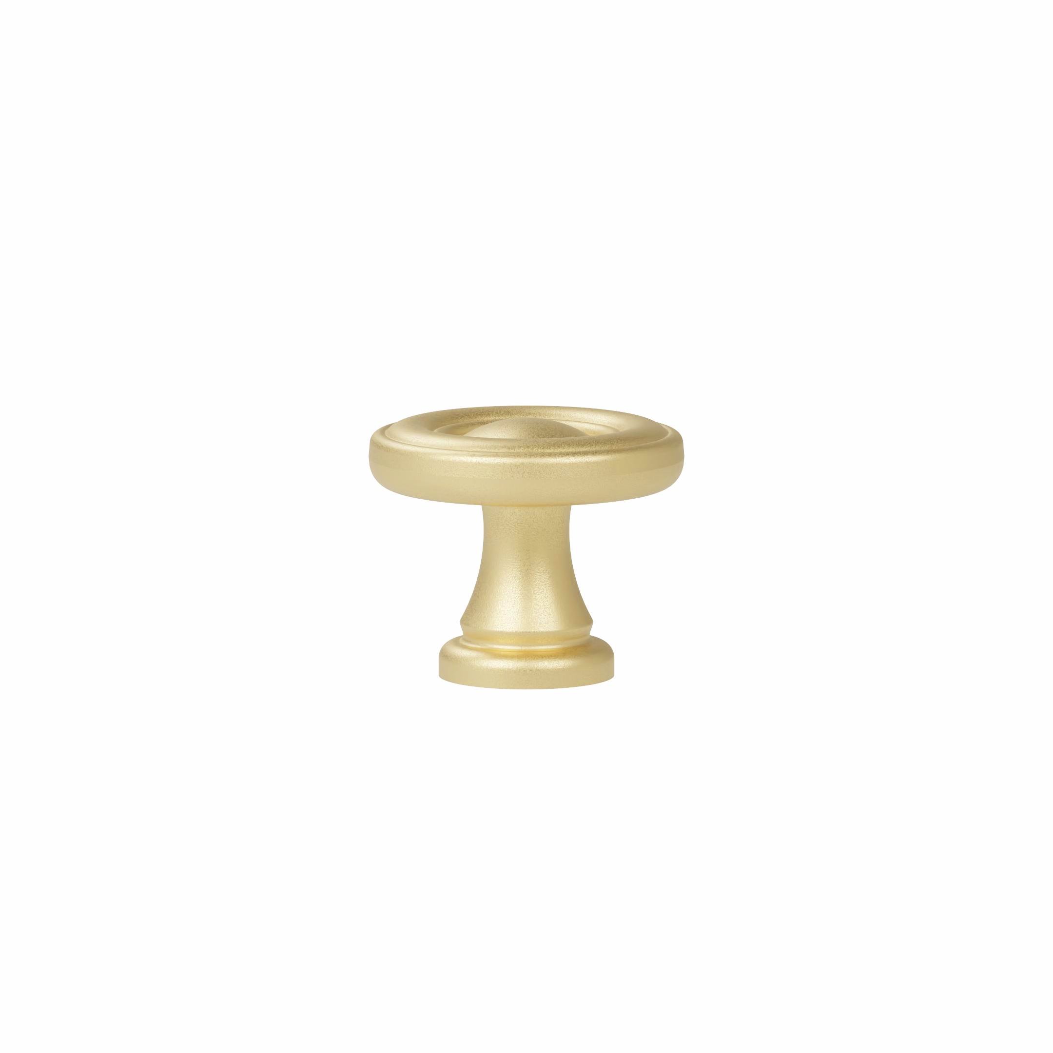 Bouton pour meuble en zamac Diamètre 25mm Fintion Galver - Jaune / doré, Zamak – Image 3