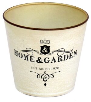 Pot rond plastique D 13 cm - Beige, Plastique résistant à la chaleur