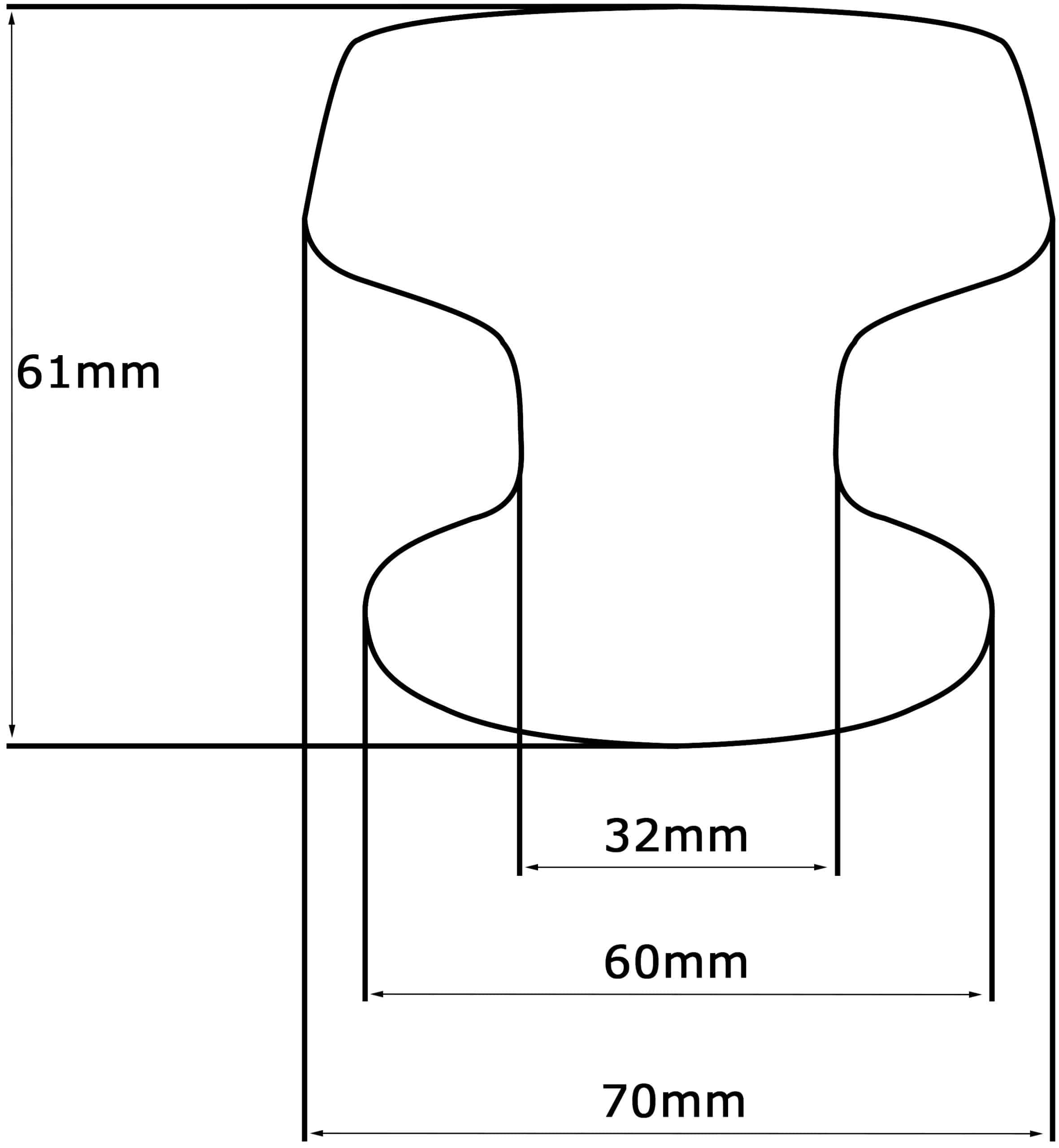 Bouton tirant de porte fixe Ø70 mm en aluminium Or satiné - breveté - lot de 6 Bouton - Jaune / doré – Image 5