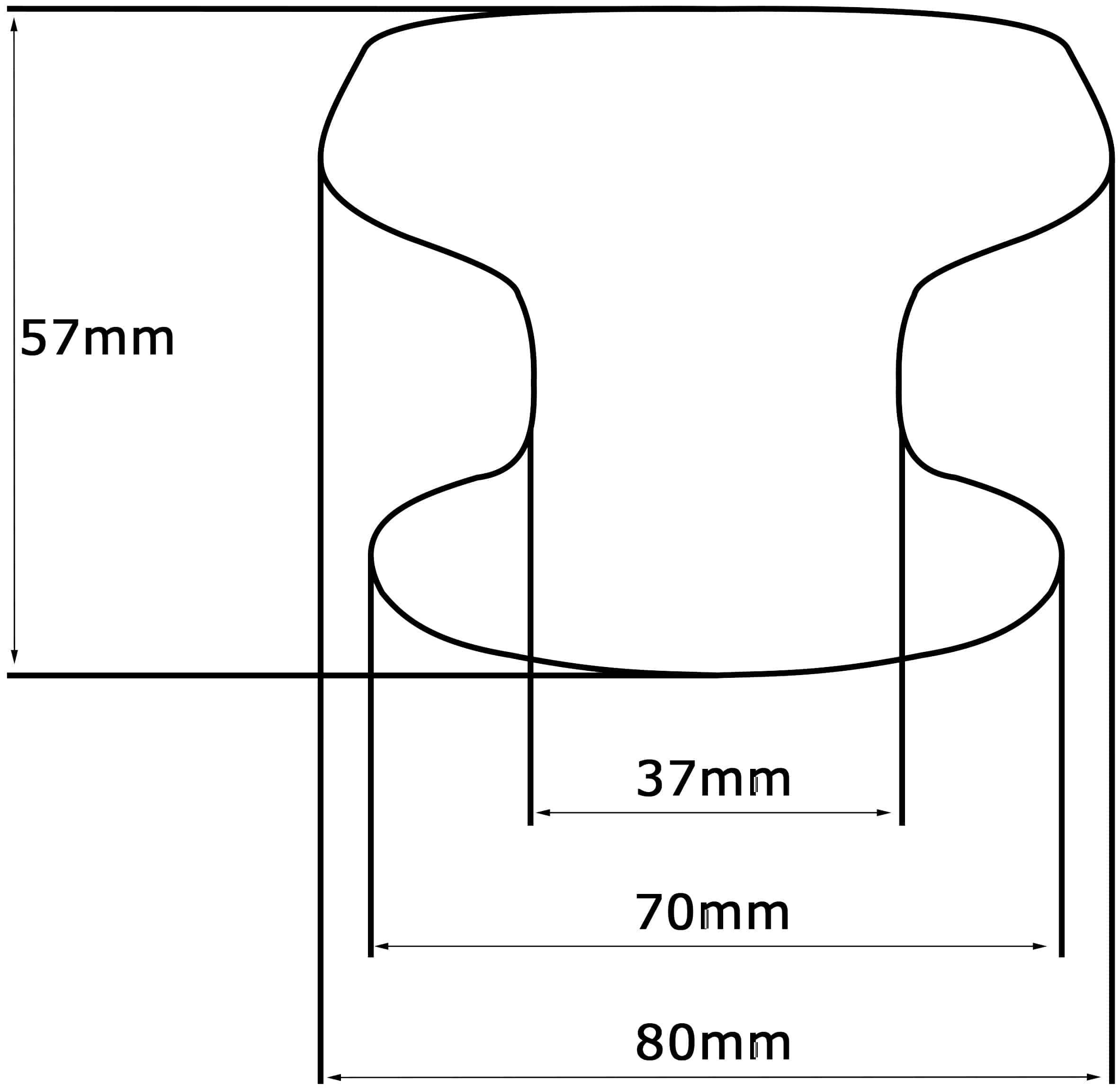 Bouton tirant de porte fixe Ø80 mm en aluminium Gris argent - breveté - Gris / argent - immagine 5