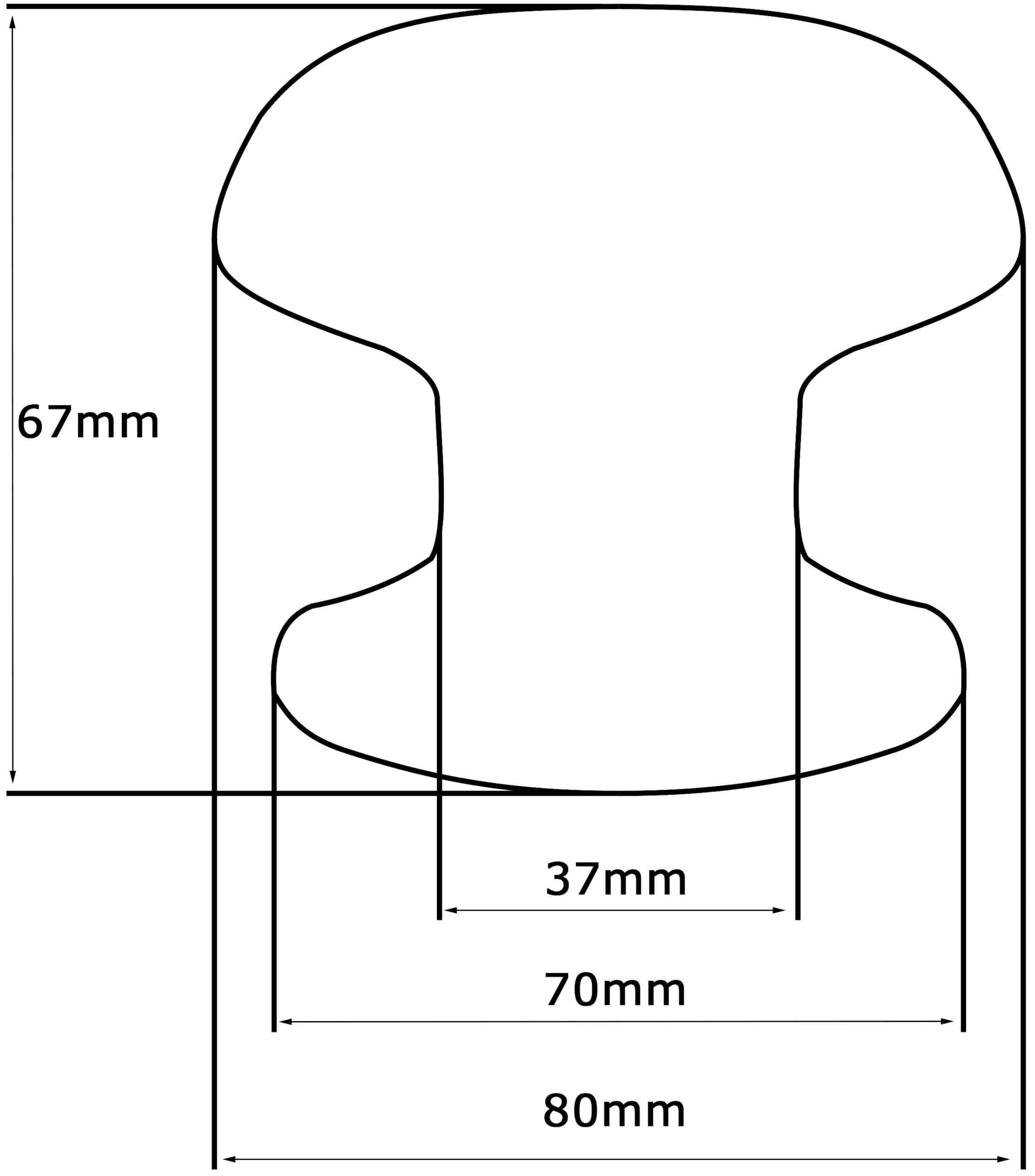Bouton tirant de porte fixe Ø80 mm en aluminium Bronze satiné - breveté - Orange / cuivré – Image 5