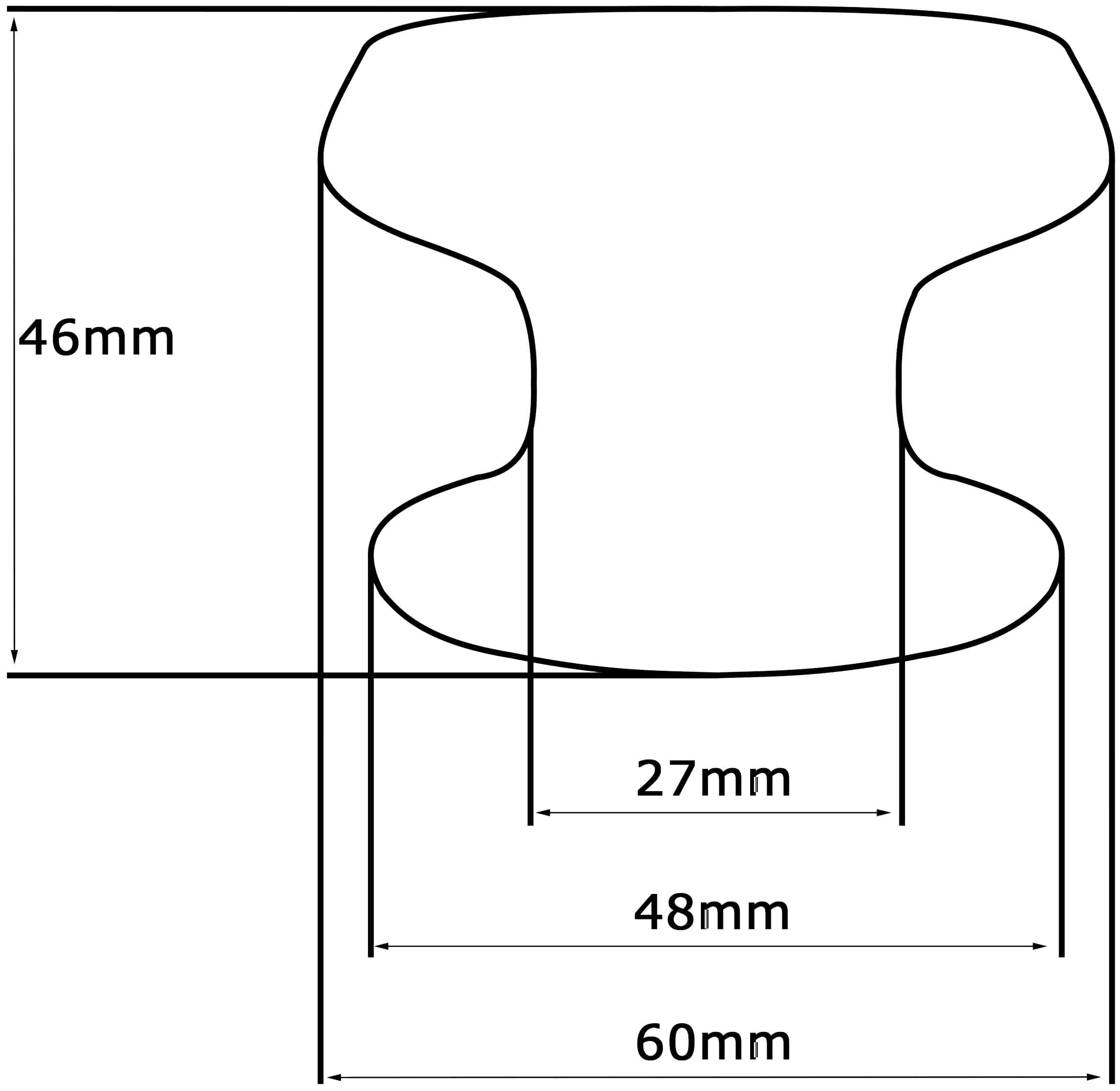 Bouton tirant de porte fixe Ø60 mm en aluminium Argent poli - breveté - Gris / argent – Image 5