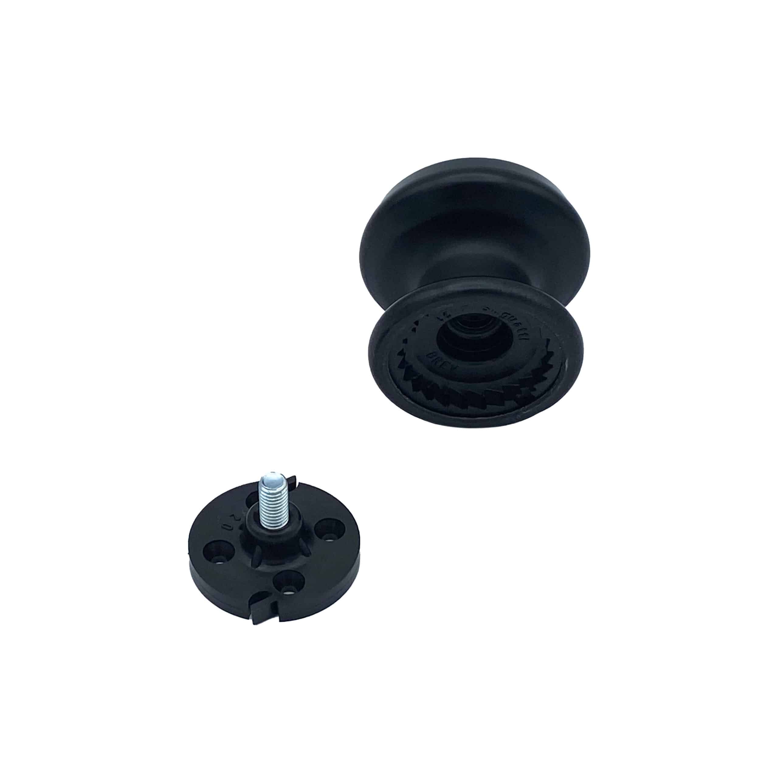 Bouton tirant de porte fixe Ø70 mm en aluminium Noir - breveté - lot de 6 Bouton – Image 3