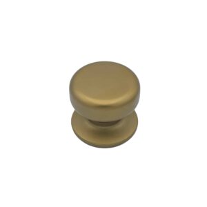 Bouton tirant de porte fixe Ø70 mm en aluminium Bronze satiné – breveté – Orange / cuivré