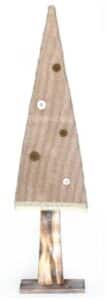 Sapin en fibre naturelle et laine avec boutons 17×5 x h70cm lot de 4