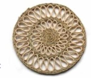 Dessous de plat en sisal naturel 25 cm lot de 2
