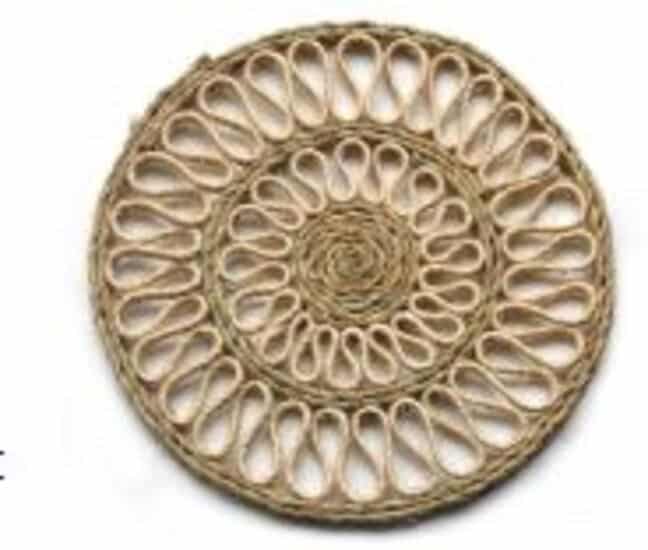 Dessous de plat en sisal naturel 25 cm lot de 2