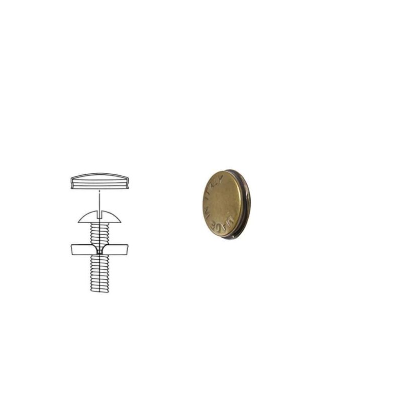 1 Kit composés de  50 cache-vis bronze antique Lot de 25