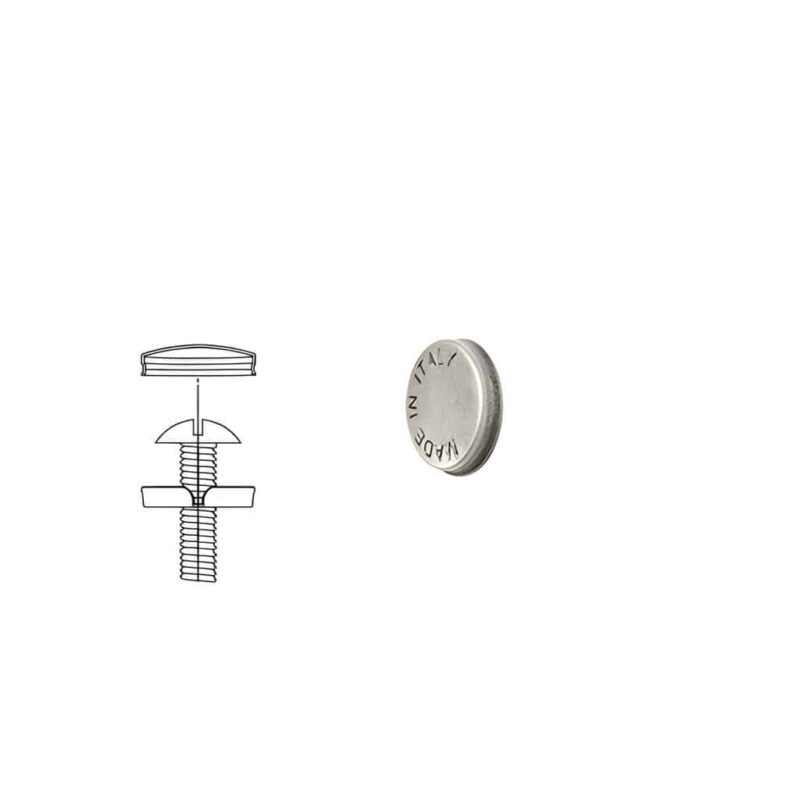 1 Kit composés de  50 cache-vis argent vieilli Lot de 25