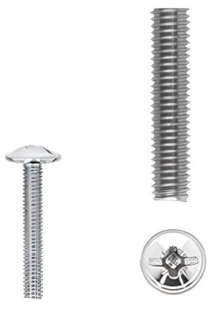 1 kit composés de  2 vis M4X25 mm zinguée Lot de 25