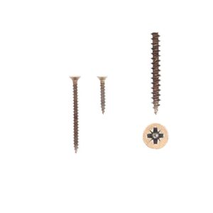 1 kit composés de  2 vis 4×25 mm + 2 vis 4×50 mm Florence antique Lot de 25
