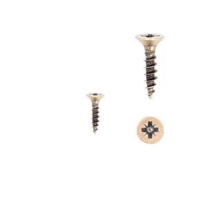 1 kit composés de  6 vis 4X18 mm galvanisé Florence antique Lot de 25