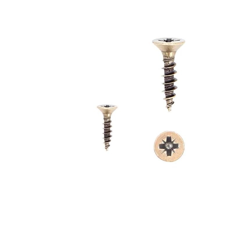 1 kit composés de  6 vis 4X18 mm galvanisé Florence antique Lot de 25