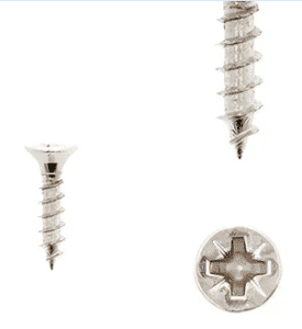 1 kit composés de  6 vis 4X18 mm galvanisé Nickel millésimé Lot de 25