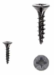 1 kit composés de  6 vis 4X18mm galvanisé Fer noir vintage Lot de 25