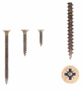 1 kit composés de  3 vis 35×16  + 3 vis 4×25  + 3 vis 4×50 Florence antique Lot de 25