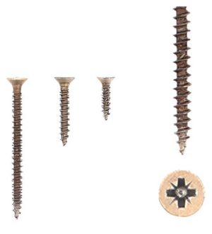 1 kit composés de  3 vis 35x16  + 3 vis 4x25  + 3 vis 4x50 Florence antique Lot de 25