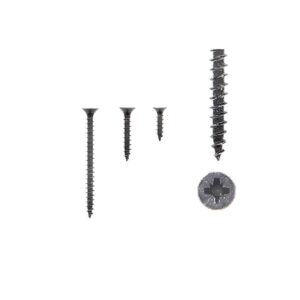 1 kit composés de  3 vis 35×16  + 3 vis 4×25  + 3 vis 4×50  Fer noir vintage Lot de 25